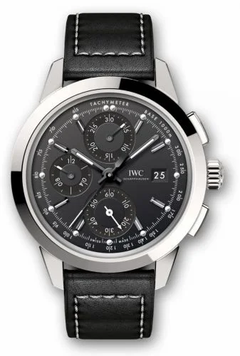 IWC Ingenieur Chronograph Custom Stainless Steel / Black-Black / Calf IW3808-BB (IW3808BB)